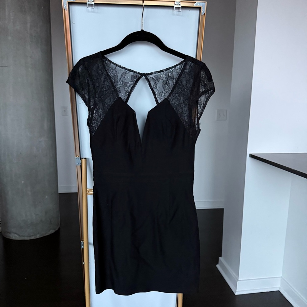 Elegant Black Lace Dress